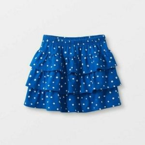 HANNA ANDERSSON | Blue Polka Dot Ruffle Skort